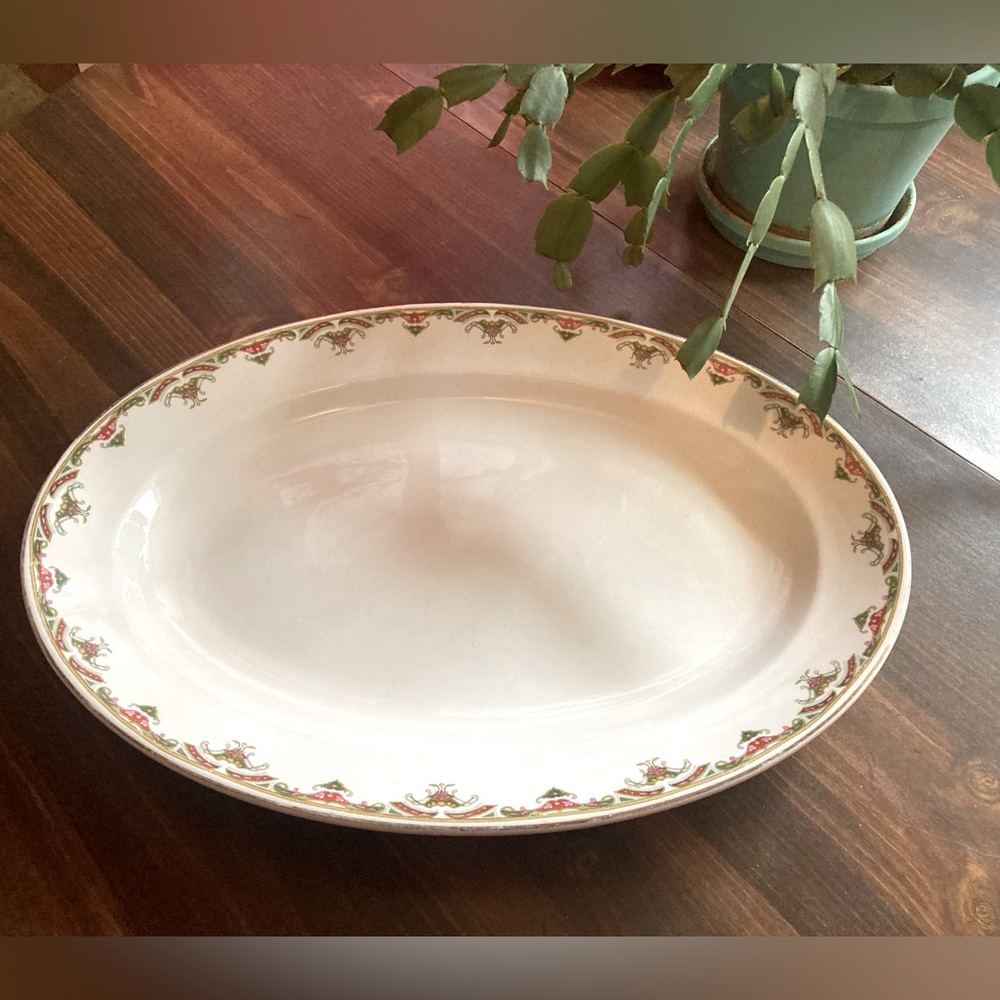 Vtg WH Grindley & Co. ironstone platter “The Persian”